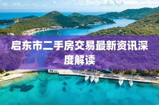 啟東市二手房交易最新資訊深度解讀