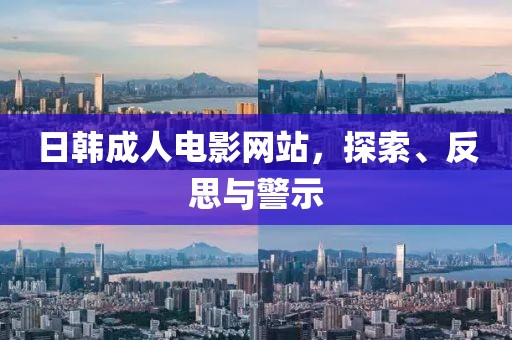 日韓成人電影網(wǎng)站，探索、反思與警示