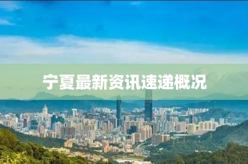 寧夏最新資訊速遞概況