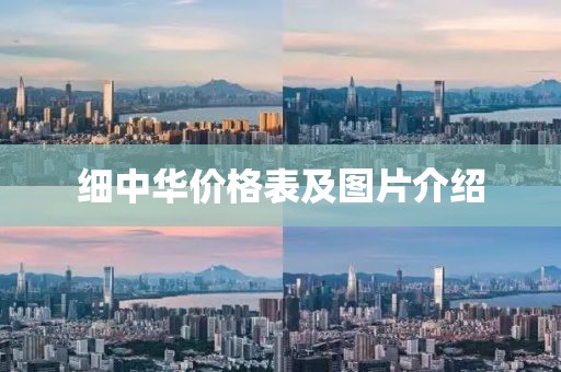 細(xì)中華價(jià)格表及圖片介紹