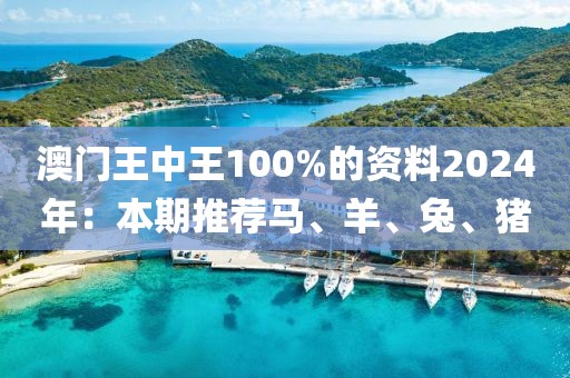 澳門王中王100%的資料2024年：本期推薦馬、羊、兔、豬