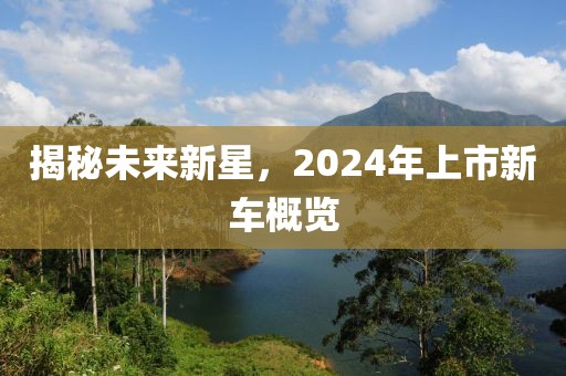 揭秘未來新星，2024年上市新車概覽
