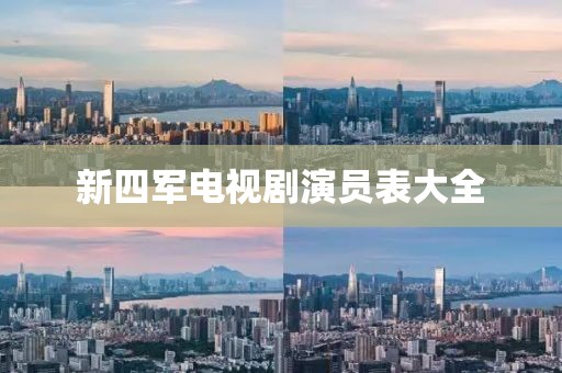 新四軍電視劇演員表大全