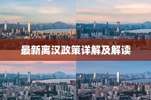 最新離漢政策詳解及解讀