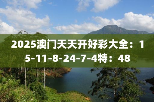 2025澳門天天開好彩大全：15-11-8-24-7-4特：48