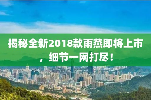 揭秘全新2018款雨燕即將上市，細(xì)節(jié)一網(wǎng)打盡！