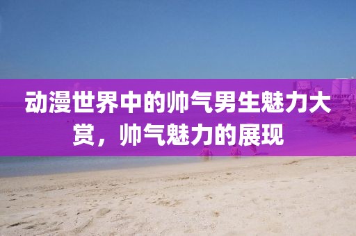 動漫世界中的帥氣男生魅力大賞，帥氣魅力的展現(xiàn)