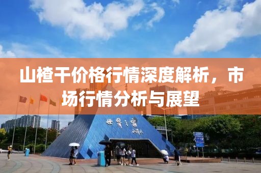 山楂干價格行情深度解析，市場行情分析與展望