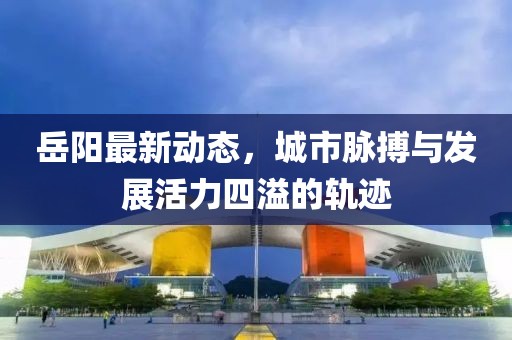 岳陽(yáng)最新動(dòng)態(tài)，城市脈搏與發(fā)展活力四溢的軌跡