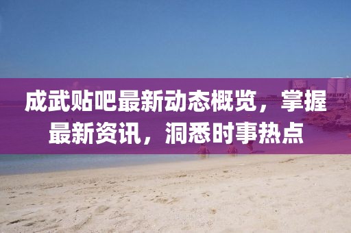 成武貼吧最新動態(tài)概覽，掌握最新資訊，洞悉時事熱點