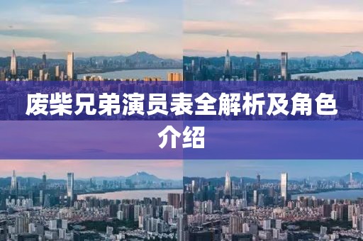 廢柴兄弟演員表全解析及角色介紹